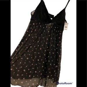 Sexy Mesh Nightie with tiny Purple Hearts
